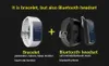 Tętno Monitor Opaska Dyskusja Talk Band Inteligentny Bransoletka Z Bluetooth Słuchawki Sportowe Fitness Tracker Krokomierz Samochód Zestaw głośnomówiący Zestaw słuchawkowy