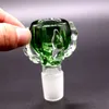 Thick Dragon Claw Green Smoking Glass Bowl Hookahs Male or Female 14mm 18.8mm joint Bowls Water Pipes