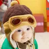 bambino Cartoon pilota auricolare più caldo pilota bambino più spesso cappello più caldo dell'orecchio cappello di lana per bambini pilota lei feng cappello berretto bambino 4 colori