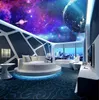 Imaginaire peinture colorée de plafond étoilé salle de nébuleuse galaxie fond de plafond Fond d'écran mural 3D