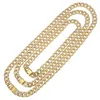 Hip Hop Iced Out Chains Men S Miami Long Gold Pesado Colar Cubano Link para Rapper da Moda de Moda de Moda Jóia Principal204m