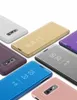 도금 거울 창보기 Samsung Galaxy S10 S20 용 플립 케이스 Ultra S10E Note 10 Plus A71 A51 Note20 S21 A70E