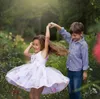 bébé filles vêtements dentelle fleurs robe 2019 nouvelles robes d'été sans manches floral gaze princesse robe enfants vêtements robe de soirée BY0945