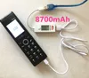 Prawdziwy 8700mAh Bank Power Super Duży telefon komórkowy Luksusowy Retro Telefon Głośnik Dźwięk Dual SIM Standby Telefon komórkowy FM MP3 Mobilefony