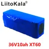 LiitoKala 18650 36V 10AH 10s3p batterie de vélo électrique intégrée 20A BMS avec chargeur 2A prise XT60