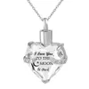 Rostfritt stål Hjärtminnesminnesmycken Birthstone Crystal Cremation Urn Pendant Necklace For Ashes Keepsakes Cremation Ash Jewelry280o