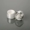 15 30 50 G / ML Pearl White Acrylic Airless Jar Round Vacuum Cream Jar 0.5Oz 1Oz 1.7Oz Cosmetic Packing Pump Bottles