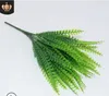 7 fourchette eau herbe eucalyptus plastique plantes artificielles herbe verte en plastique fleur plante mariage décoration de la maison table décors GA681