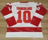 Youngblood Rob Lowe 10 Mustangs Hockey Jersey Movie Hockey Tröjor Män Alla Stitched Movie Jersey Gratis frakt