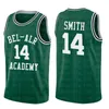 14 Will Smith Bel-Air Academy Jersey 25 Carlton Banks 100% gestikte basketbal jerseys Gele hoge kwaliteit