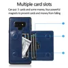 Samsung S10 E S9 S8 Plus Note 9 8 PU TPU複数カードスロットドロップ保護電話ケース