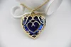Fashion Jewelry Legend of Zelda Necklace Blue Red Heart Pendant Lovers Couple Necklace Women Men Gift