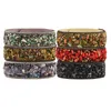 Gemstone Crystal Bangle Cuff Bracelet Wrap Writ Wide Wristband Pracelet للنساء 2020