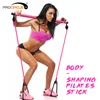 Portable Pilates Bar Kit With Resistance Band Pilates träning Stick Toning Bar Hem Gym Portable Total Body Workout5203007