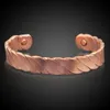 Geschenk Kupfer Magnetarmband für Männer Frauen 6 Stück Magnet Gesundheit Bio Energie Armbänder Armreifen Zubehör318N