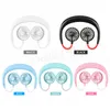 Fan Mini USB Portable 1200mAh rechargeable Neckband Lazy cou Hanging style ventilateurs de refroidissement à deux nouveaux Gadget Inteligente