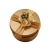 شكل معدن صناديق حلوى الشاي يمكن علبة هدية كبيرة القلب الإبداعية جولة ساحة هدية عرس مربع صفيح للاستحمام الطفل