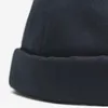 Mode-brimless Chapeau pour Hommes Femmes Bonnet ajustée en coton Crâne Noir brimless Cap Docker Sailor Montre Bonnet