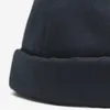 Cappello senza tesa alla moda per uomo Donna Cappellino in cotone aderente Teschio Berretto senza tesa nero Docker Orologio da marinaio Berretto