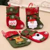 Kerstdecoraties kousen snoep geschenken houder tas kerstboom hangende kous open haard ornament voor n1