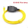 Cabo E-Sys Enet para BMW F-Series ICOM OBD2 Ethernet de cabo de diagn￳stico para ESYs OBDII Codifica￧￣o de dados ocultos Ferramentas de carro Diagn￳stico de carro