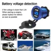 Aluminium Dual USB Motorrad Auto Zigarettenanzünder Stecker Ladegerät 12 V/24 V 4,2 A Mit Voltmeter Motor Zubehör