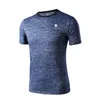 Moda Uomo t shirt Sport Palestra Camicie Top Tees Night light Camicia da corsa uomo Crossfit Fitness Dry fit camiseta running hombre