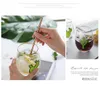 Cartoon tripe cup Other Drinkware Phnom Penh paper transparent glass domestic water cups ins net red straw big belly mugs