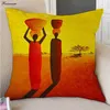 Abstrato áfrica pintura a óleo estilo de vida africano sofá decorativo fronha bela sala estar decoração exótica capa de almofada9918277