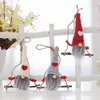 Plush Gnome Doll Merry Christmas Pendant Drop Ornaments Xmas Tree Holiday Decorations Novelty Home Decor272M