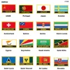 Nationale bestickte Aufnäher zum Aufbügeln und Aufnähen, Flaggen-Patches, Abzeichen, Landesflagge