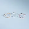 Simple Brushed Silver Color Karma Circle Rings for Women Trendy Round Party Wedding Band Jewelry Durable Rings Bijoux R027