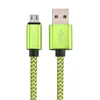 Краткие зарядки кабелей плетеные нейлоновые ткани типа C USB C Micro USB-кабель для Samsung HTC Android телефона