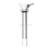 Glass Slider Stem Punnel Bown Bown Bown Bown Bown with Maniglia Fabbricazione Bowl Bong Downstem