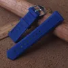 Blue Silicone Rubber Watchbands high quality watch band straps 18mm 20mm 22mm 24mm 26mm 28mm for sport watches driving men bands8221740