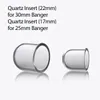 17mm 22mm Flat top Quartz Rond Insert épais bol Pour XL XXL Bas Narguilés Banger Nail Thermique terp perle