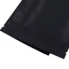 7.5x10cm 100 stks Matte Black Aluminium Folie Plastic Ziplock Pouch Flat Small Package Zip Lock Tassen met Tear Notch