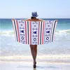 Style nautique mer serviette de plage été piscine serviettes chaîne rayures ancre bateau imprime toalla pour adultes enfants