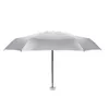 Mini parapluie plate Femmes Titanium Silver Sun Umbrella Anti UV Windproof 6K Fashion 5 Pliant Small Kids Umbrellas Rain Parasol6746733