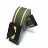 Cinture unisex in nylon con cinturino in tela con fibbia liscia di alta qualità, stile Automacit, per uomo e donna, regalo263n