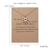 Collar Dogeared con tarjeta de regalo Elefante Pearl Love Wings Cross Key Zodiac Sign Sign Compass Lotus Colgante para las mujeres Joyería de moda GB1639