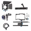 FreeShipping Handle Video Camera Cage Stabilizer Kit med mattruta Följ fokus för Panasonic Lumix DMC-GH4 Sony A7SII