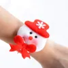 Abfy-4 stks Kerst Polsband Armband Slap Pols Bands Xmas Party Gunsten Tas Fillers Geschenken voor kinderen (4 stks (Santa Claus, Snowma