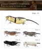 Nuovo Mini Realistico mouse gamefish Richiamo di pesca 105g 63cm 2 segmenti galleggianti Nuoto 3Dcolorful Natural Eyes Realistic Rat baitf8516630