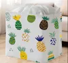 large capacity cotton linen storage basket large beam mouth drawstring foldable clothing quilt storage bag debris store bag factory direct