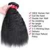 Billiga brasilianska jungfruliga hår yaki raka buntar med 4x4 spetsstängning hårförlängningar väver mänskliga hårbuntar med spets c5803111