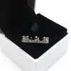 절묘한 크라운 링 럭셔리 디자이너 925 스털링 실버 골드 도금의 경우 판도라 여성의 반지 크리스마스 선물로 원래 상자