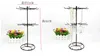 41cm 3style 로타리 보석 디스플레이 스탠드 홀더 귀걸이 디스플레이 철 프레임 목걸이 홀더 액세서리 기본 저장소 Dro 1pc C173