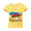 Summer Super Zings T Shirt for Teenage Boy Girl Ubrania moda Superzing Kid Cartoon Letter