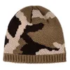 Nouveaux hommes Camouflag hiver épaissi chaud bonnets chapeau armée camouflage couleur doux chasse pêche escalade Sport de plein air bonnet tricoté